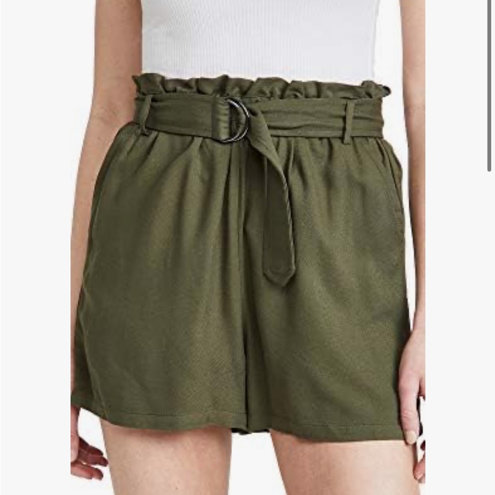 BB Dakota High Waist Green Shorts